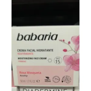 Babaria Crema Facial Hidratante 24 Horas Rosa Mosqueta 50 ml